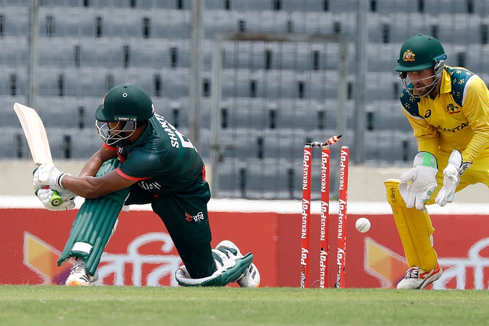Najmul Hossain Shanto Australia vs Bangladesh 3rd ODI