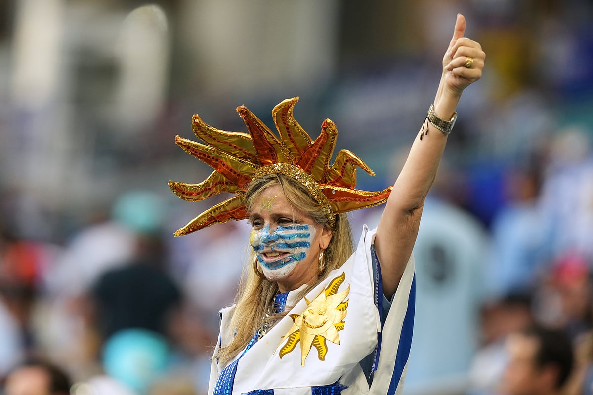 Saudi Arabia vs Uruguay FIFA World Cup 2026 Group H Uruguayan Statue Fan AP Photo