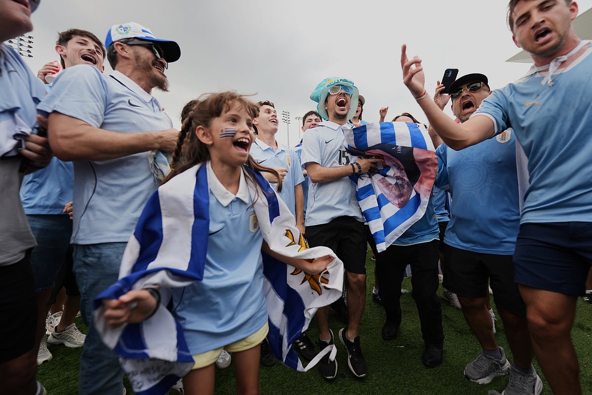 Saudi Arabia vs Uruguay FIFA World Cup 2026 Group H Uruguayan Fans Cheer 2 AP Photo