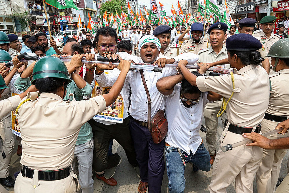 Protest in Agartala