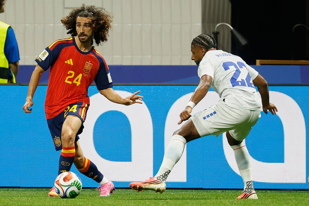 Spain Vs Cape Verde FIFA World Cup 2026 Group H Marc Cucurella Steven Moreira AP Photo