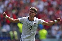 Belgium Vs Egypt, FIFA World Cup: See Best Photos Of Group G Clash From Seattle Stadium AP Photo/Manu Fernandez : Egypt's Emam Ashour celebrates after scoring the opening goal during the World Cup Group G soccer match between Belgium and Egypt in Seattle, Monday, June 15, 2026.
