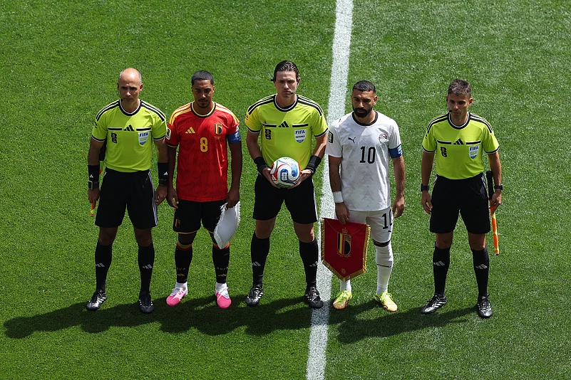 Belgium Vs Egypt FIFA World Cup 2026 Group G Captains officials AP Photo