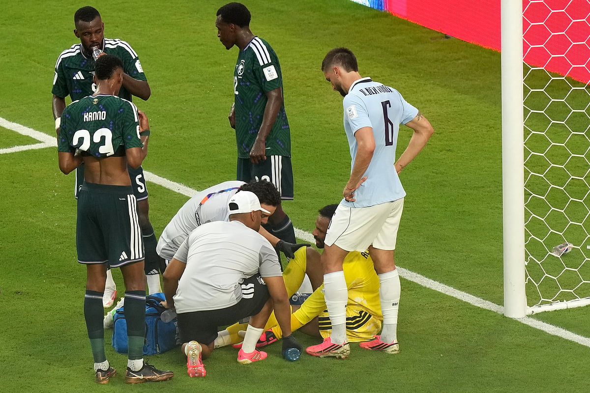 Saudi Arabia vs Uruguay FIFA World Cup 2026 Group H Alowais Injury AP Photo