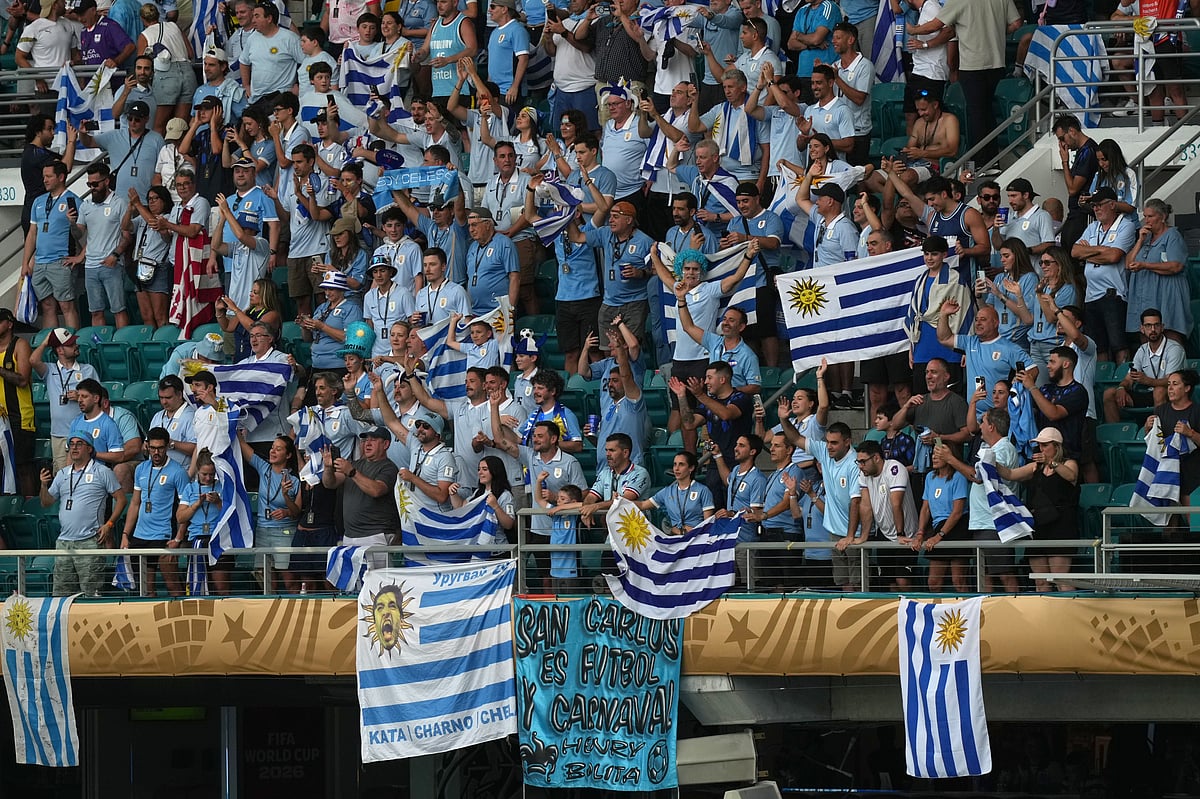 Saudi Arabia vs Uruguay FIFA World Cup 2026 Group H Uruguayans In Stands AP Photo