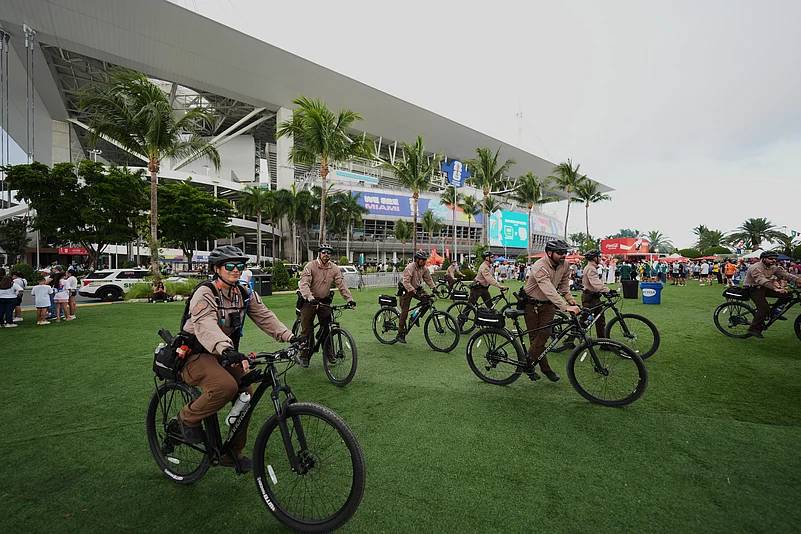 Saudi Arabia vs Uruguay FIFA World Cup 2026 Group H Police Bicycle AP Photo