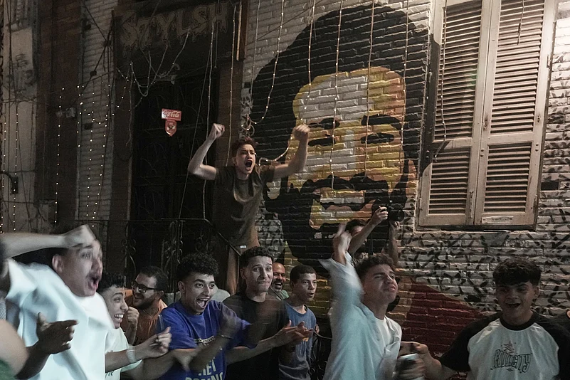 Belgium Vs Egypt FIFA World Cup 2026 Group G Mohamed Salah Graffiti Cairo AP Photo