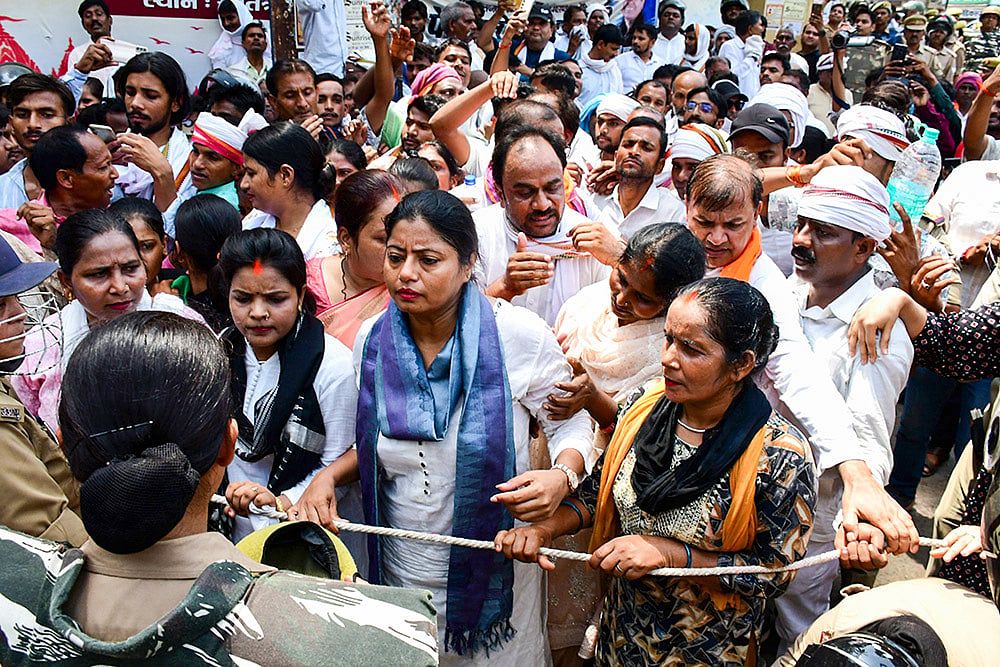 Protest in Varanasi
