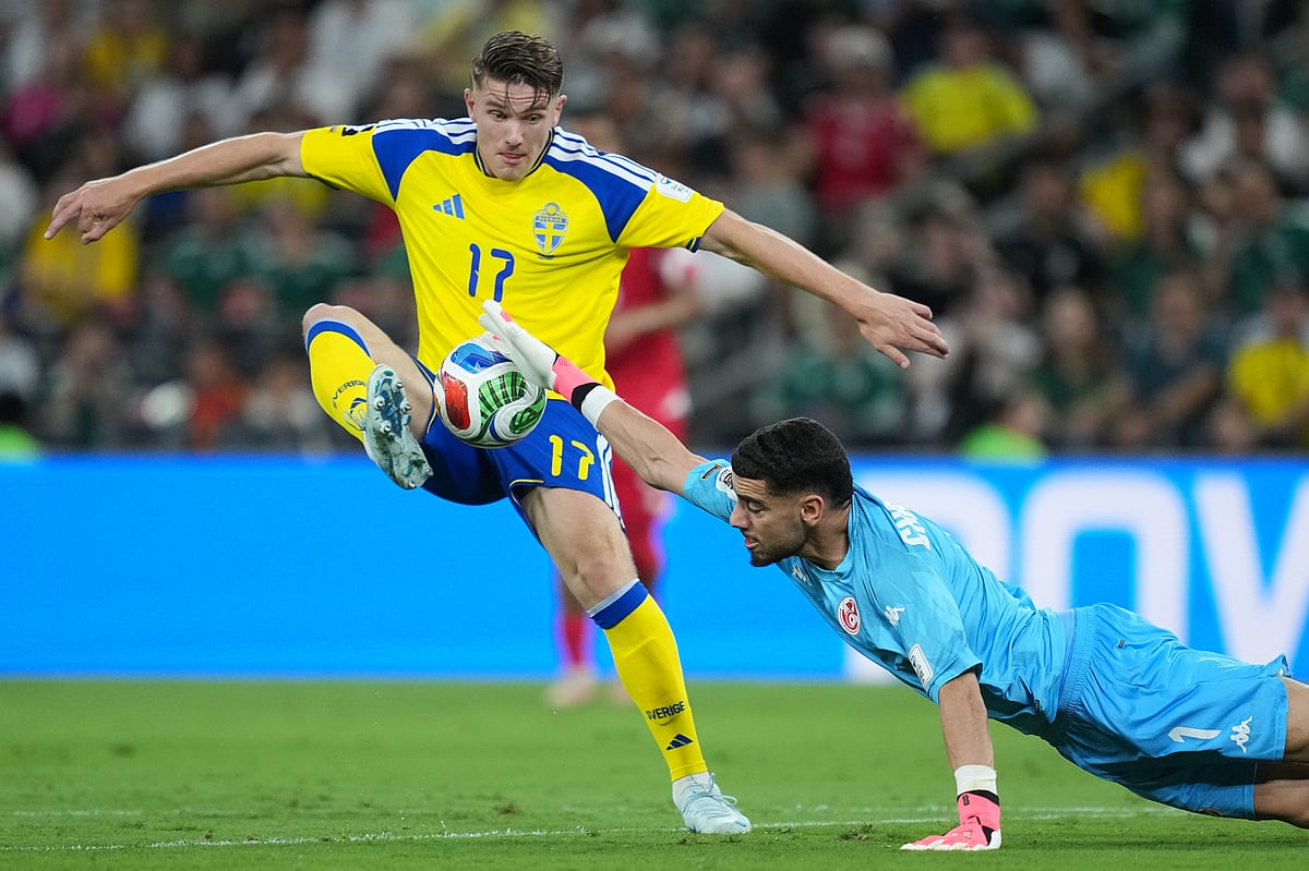 Sweden vs Tunisia FIFA World Cup 2026 Group F Mouhib Chamakh Viktor Gyokeres AP Photo