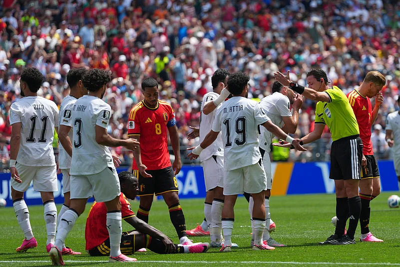 Belgium Vs Egypt FIFA World Cup 2026 Group G Ramon Abatti Gestures AP Photo