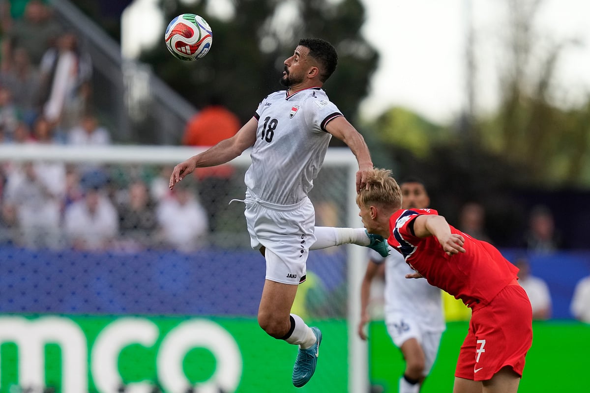 Iraq Vs Norway FIFA World Cup 2026 Group I Aymen Hussein and Alexander Soerloth AP Photo