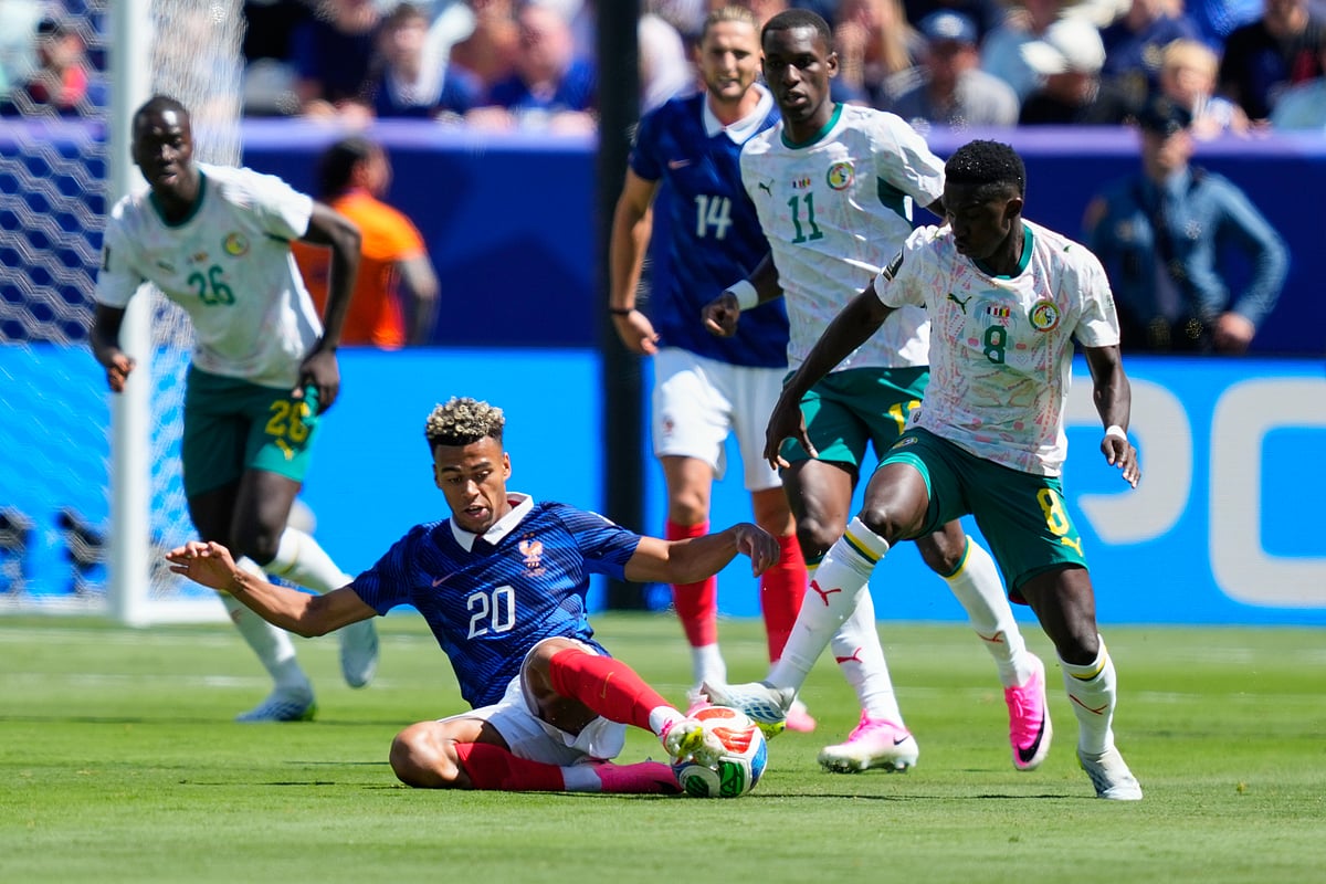 France Vs Senegal FIFA World Cup 2026 Group I Doue and Camara AP Photo