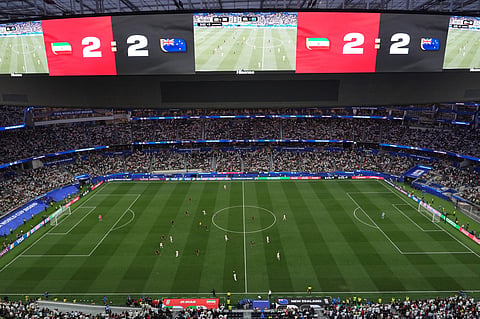 General view during the World Cup Group G soccer match between Iran and New Zealand in Inglewood, Calif., near Los Angeles, Monday, June 15, 2026.