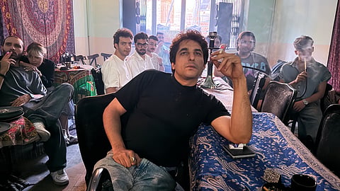 Iranian fans watch their national soccer team play against New Zealand during the World Cup Group G match, at a cafe in Tehran, Iran, Tuesday, June 16, 2026.