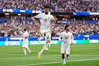 Iran Vs New Zealand, FIFA World Cup: See Best Photos Of Group G Clash From Los Angeles Stadium AP Photo/Mark J. Terrill : Iran's Mohammad Mohebbi (8) celebrates after scoring his side's second goal during the World Cup Group G soccer match between Iran and New Zealand in Inglewood, Calif., near Los Angeles, Monday, June 15, 2026.