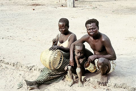 Members of the tribal communities in Andaman and Nicobar Islands