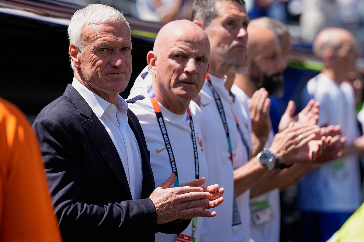 France Vs Senegal FIFA World Cup 2026 Group I Deschamps and Staff AP Photo