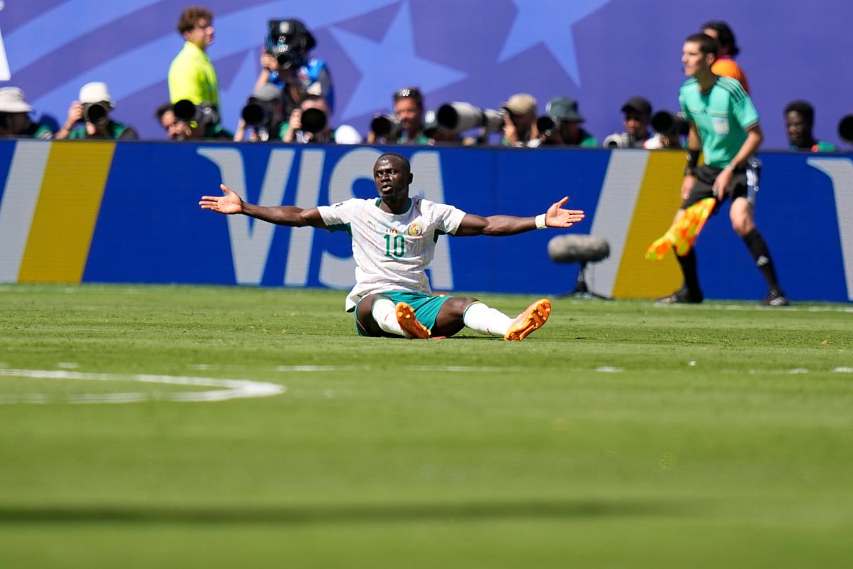 France Vs Senegal FIFA World Cup 2026 Group I Mane On The Floor Reacts AP Photo