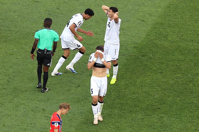 Iraq Vs Norway FIFA World Cup 2026 Group I Akam Hashim and Zaid Ismael React Missed Chance AP Photo