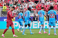 Portugal 1-1 DR Congo, FIFA World Cup 2026: Cristiano Ronaldo-led POR Held By COD In Drab Draw At Houston Stadium AP/Ashley Landis : Portugal's Cristiano Ronaldo, left, reacts after failing to score during the World Cup Group K soccer match