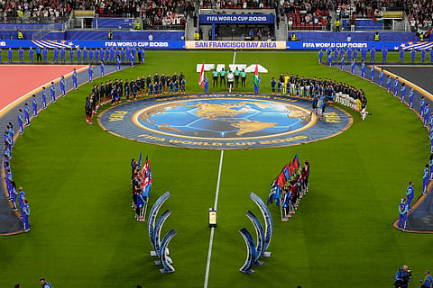 A general view before the World Cup Group J soccer match between Austria and Jordan in Santa Clara, Calif., near San Francisco, Tuesday, June 16, 2026.