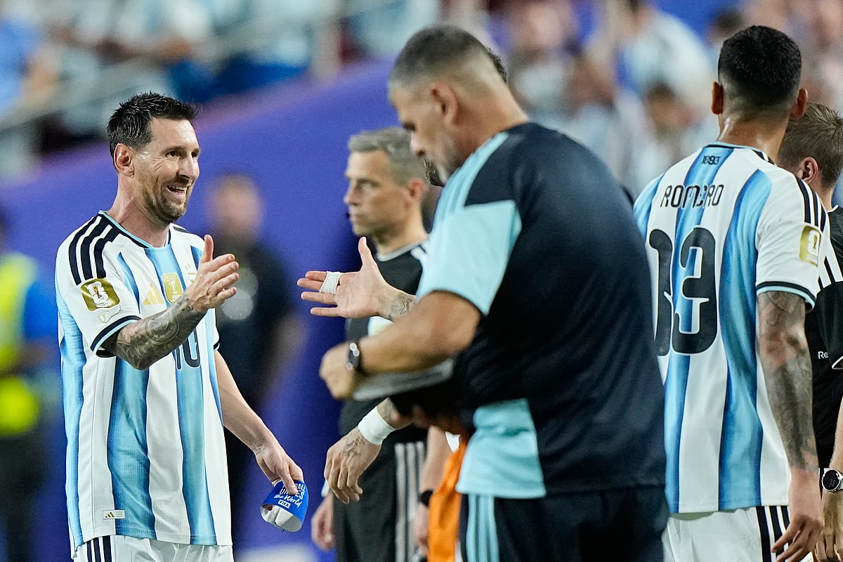 Argentina Vs Algeria FIFA World Cup 2026 Group Lionel Messi Subbed AP Photo