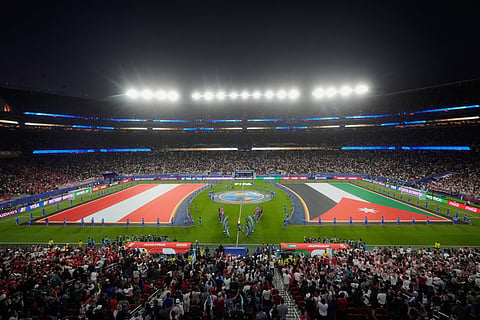 A general view before the World Cup Group J soccer match between Austria and Jordan in Santa Clara, Calif., near San Francisco, Tuesday, June 16, 2026.