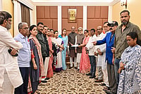 Aaya Ram, Gaya Ram 2.0: Why India’s Anti-Defection Law Is Failing Democratic Legitimacy Photo: Handout via PTI : Lok Sabha Speaker Om Birla receives a letter from TMC MPs including Sudip Bandyopadhyay, Satabdi Roy, Kakoli Ghosh Dastidar, Mala Roy, Yusuf Pathan, and others for separate seating arrangement in the House, in New Delhi.