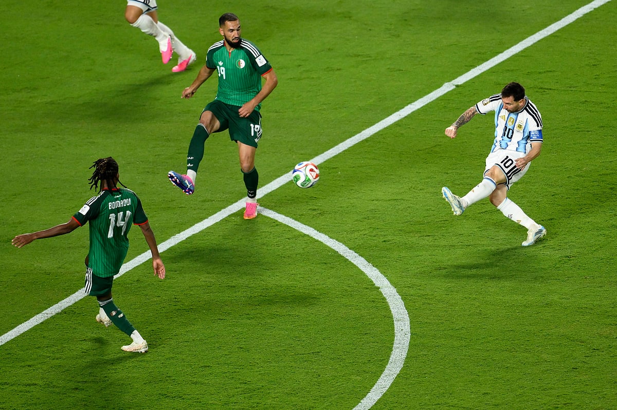 Argentina Vs Algeria FIFA World Cup 2026 Group J Messi Shoots AP Photo