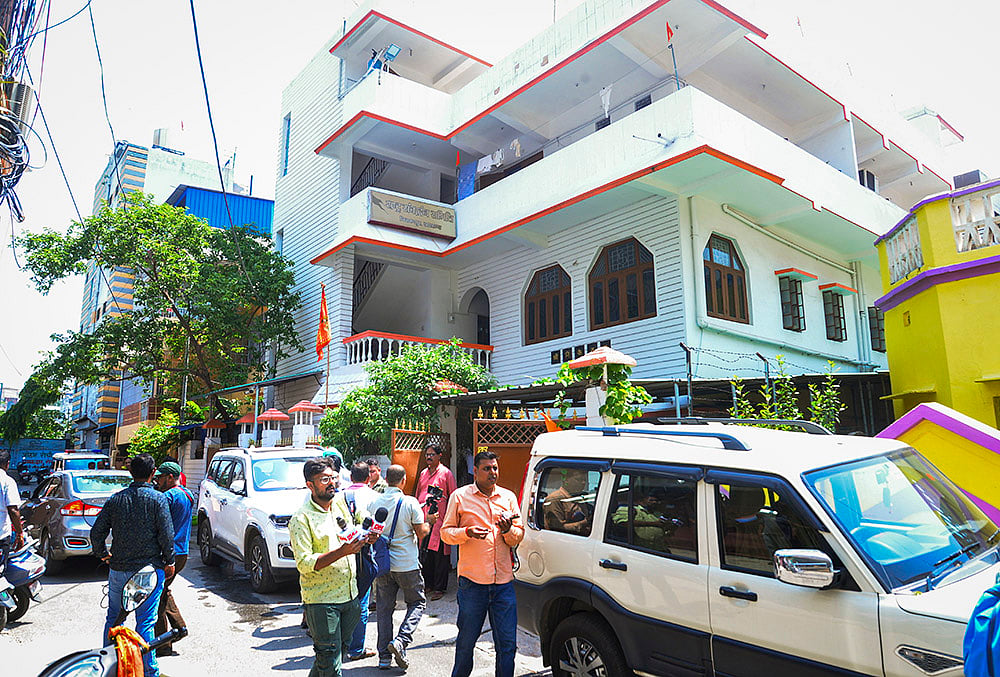 Media personnel at RSS office