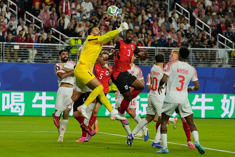 Austria Vs Jordan FIFA World Cup 2026 Group J Abulaila Punches Away AP Photo