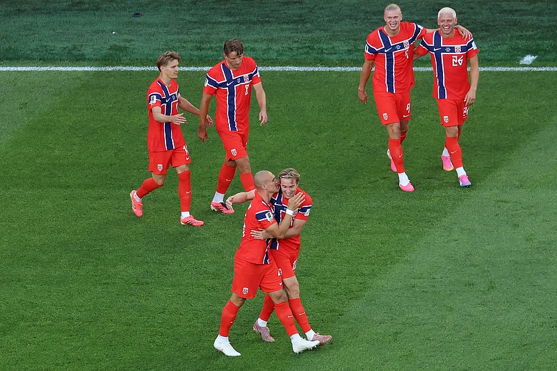 Iraq Vs Norway FIFA World Cup 2026 Group I Leo Oestigard Celeb AP Photo