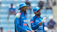India Vs Afghanistan Toss Update, 2nd ODI: AFG To Bowl First - Check Playing XIs (AP Photo/Manish Swarup) : India's captain Shubman Gill, left, and Afghanistan's captain Hashmatullah Shahidi during the toss before the start of the second ODI cricket match between India and Afghanistan in Lucknow, India, Wednesday, June 17, 2026.