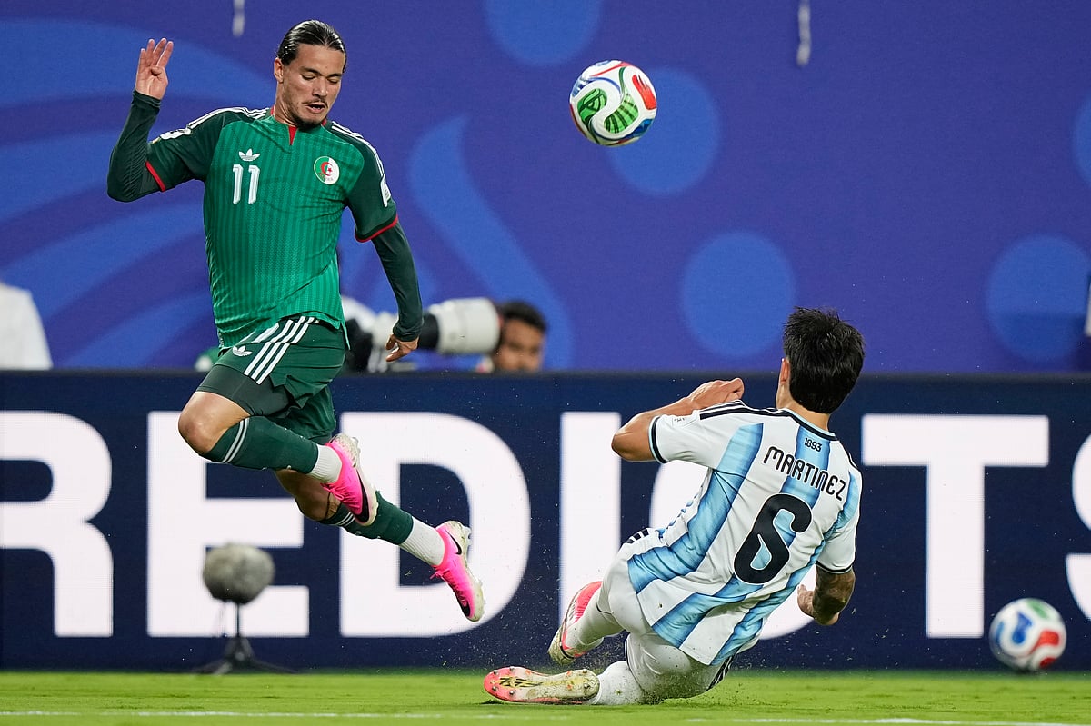 Argentina Vs Algeria FIFA World Cup 2026 Group J Anis Hadj Moussa and Lisandro Martinez PA Photo