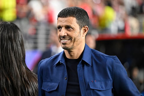 Jordan head coach Jamal Sellami looks on before the World Cup Group J soccer match between Austria and Jordan in Santa Clara, Calif., near San Francisco, Tuesday, June 16, 2026.