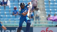 (AP Photo/Manish Swarup) : India's captain Shubman Gill plays a shot during the second ODI cricket match between India and Afghanistan in Lucknow, India, Wednesday, June 17, 2026.