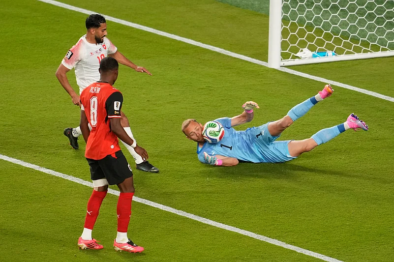 Austria Vs Jordan FIFA World Cup 2026 Group J Alexander Schlager Makes A Save AP Photo
