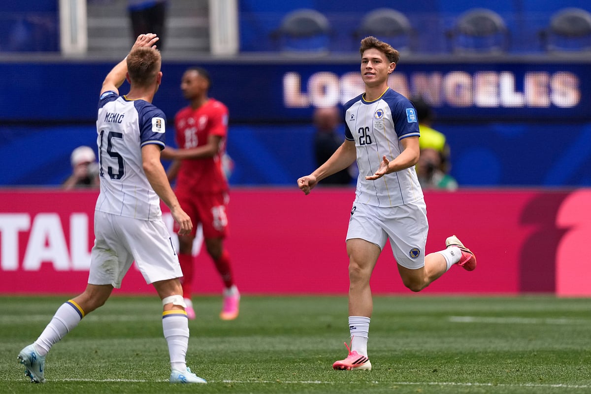 Switzerland Vs Bosnia FIFA World Cup 2026 Group B Ermin Mahmic Goal Celeb AP Photo