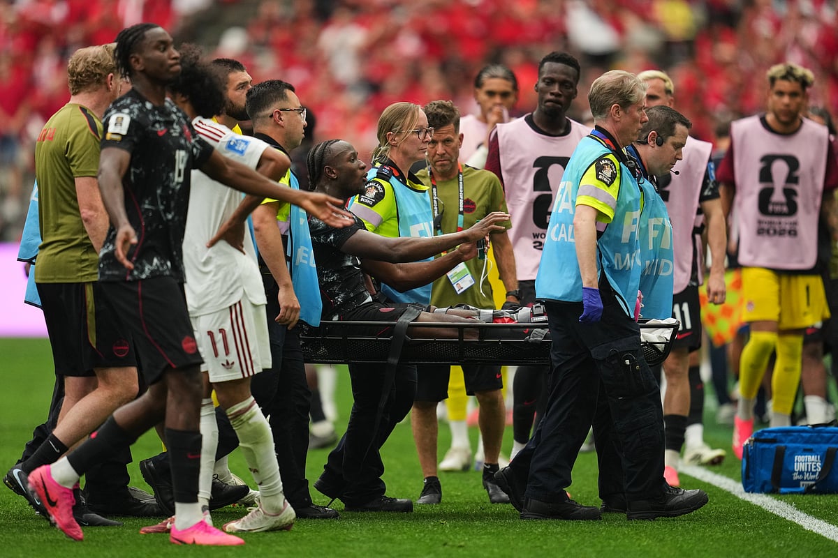 Canada vs Qatar FIFA World Cup 2026 Group B Ismael Kone Carried off AP Photo