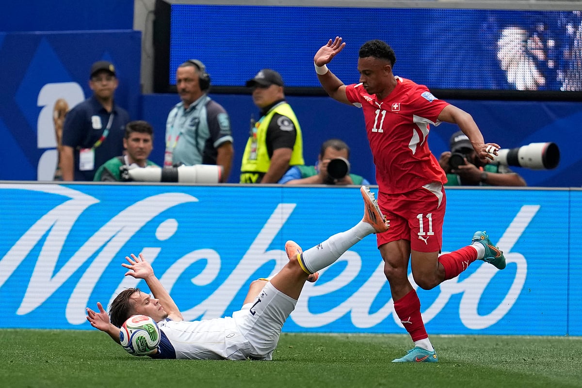 Switzerland Vs Bosnia FIFA World Cup 2026 Group B Dan Ndoye and Amar Dedic AP Photo