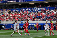 Switzerland Vs Bosnia And Herzegovina, FIFA World Cup 2026 In Pics: See Best Photos From Los Angeles Stadium AP Photo/Gregory Bull : Bosnia's Benjamin Tahirovic (6) left, challenges for the ball with Switzerland's Dan Ndoye (11) during the World Cup Group B soccer match between Switzerland and Bosnia in Inglewood, Calif, near Los Angeles, Thursday, June 18, 2026.