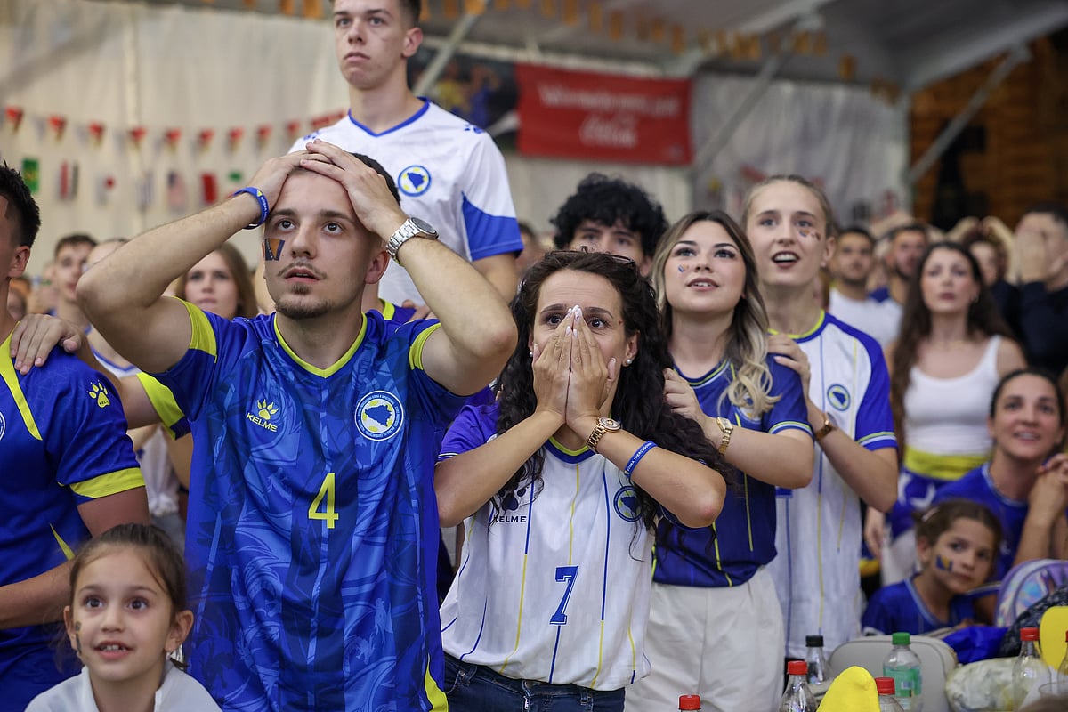 Switzerland Vs Bosnia FIFA World Cup 2026 Group B Sarajevo fan zone AP Photo