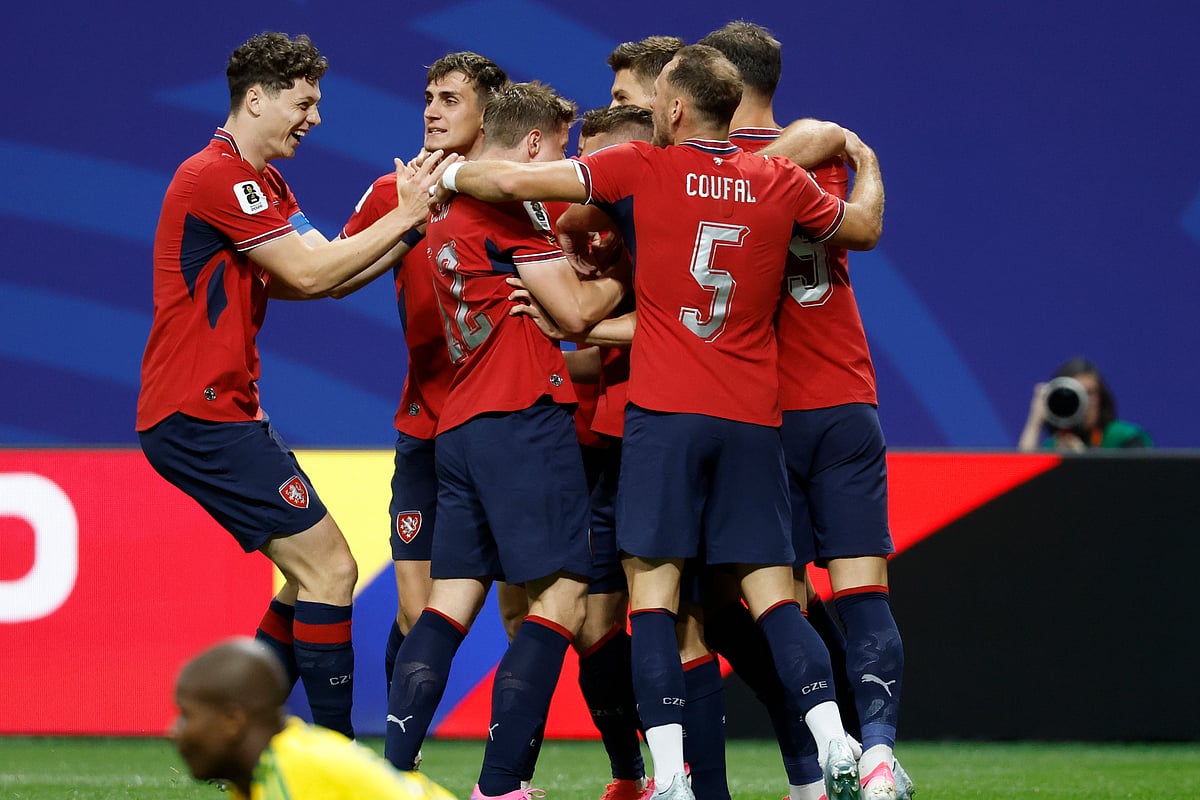 Czechia Vs South Africa FIFA World Cup 2026 Group A Czech players celeb AP Photo