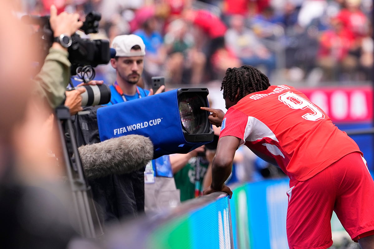 Switzerland Vs Bosnia FIFA World Cup 2026 Group B Johan Manzambi celebrates AP Photo