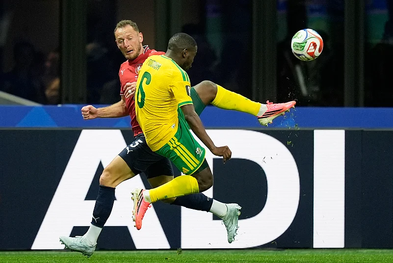 Czechia Vs South Africa FIFA World Cup 2026 Group A Aubrey Modiba and Vladimir Coufal AP Photo