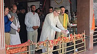 Omar Visits Kheer Bhawani Temple in J-K's Ganderbal Omar Visits Kheer Bhawani Temple in J-K's Ganderbal