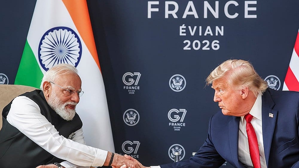 Trump Praises Modi Is 'Tough Negotiator' After Talks On G7 Sidelines - | Photo: PMO via PTI 