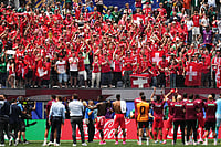 Switzerland Vs Bosnia And Herzegovina, FIFA World Cup 2026 In Pics: See Best Photos From Los Angeles Stadium AP Photo/Andre Penner : Switzerland's players greet fans after the World Cup Group B soccer match between Switzerland and Bosnia in Inglewood, Calif., near Los Angeles, Thursday, June 18, 2026.