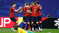 Czechia Vs South Africa LIVE Score, FIFA World Cup 2026: Repre Strike Early As Sadilek Gives Bafana Bafana Early Shock (AP Photo/Erik S. Lesser) : Czechia's Michal Sadilek is mobbed by teammates after scoring the opening goal for their team during the World Cup Group A soccer match between Czechia and South Africa in Atlanta, Thursday, June 18, 2026.
