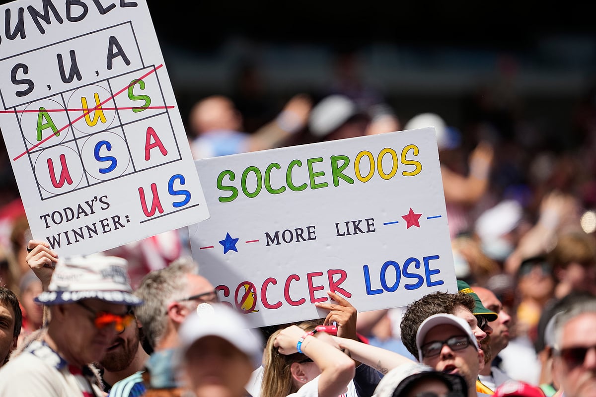 USA vs Australia FIFA World Cup 2026 Group D fans word play AP Photo